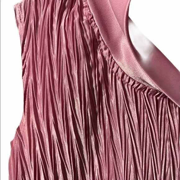 NWOT Libra Accordion Pleated Mock Top - Picture 6 of 6